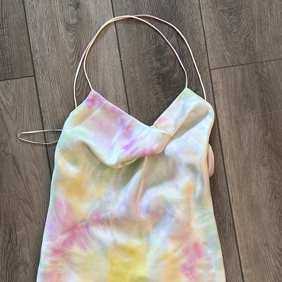 Zara satin tie dye mini dress - Picture 1 of 3